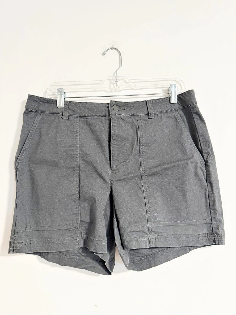 L.L. Bean Gray Bermuda Shorts Womens Size 14 Casual Outdoor Stretch
